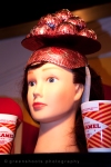 A hat made from Tunnock's Marshmallow Wrappers