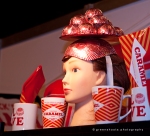 A hat made from Tunnock's Marshmallow Wrappers
