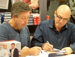 John Torode and Gregg Wallace signing books at the BBC Good Food Show in Glasgow